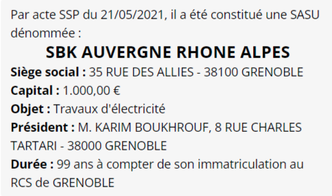 exemple annonce legale grenoble 1