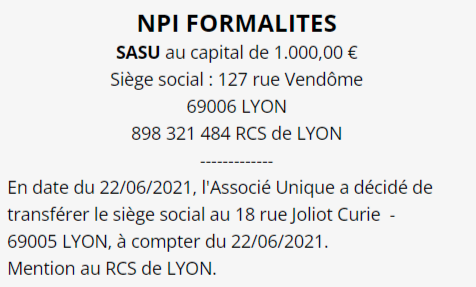 exemple annonce legale lyon 1