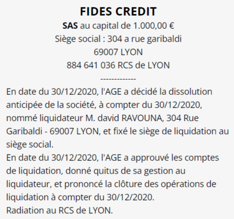 exemple annonce legale lyon 3