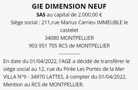 exemple annonce legale montpellier 3