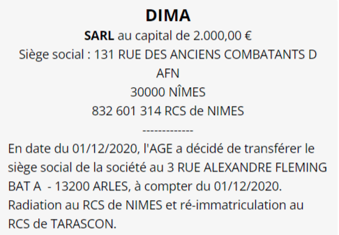 exemple annonce legale nîmes 1