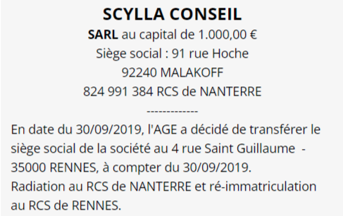 exemple annonce legale rennes 3