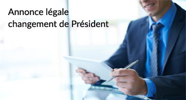 modèle annonce legale changement de président