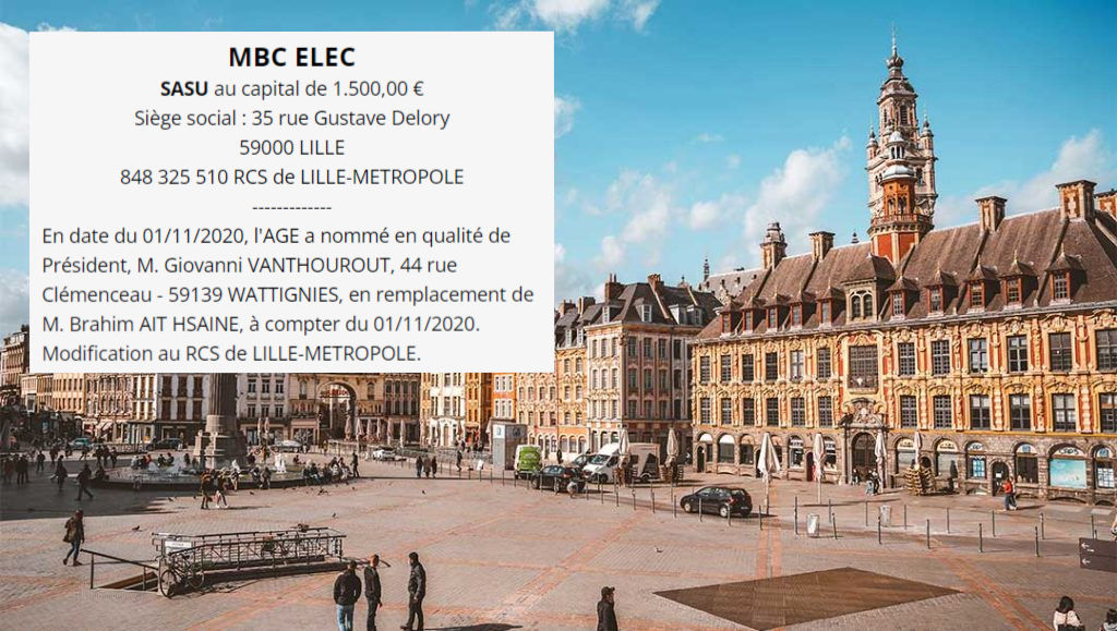 Annonce légale Lille