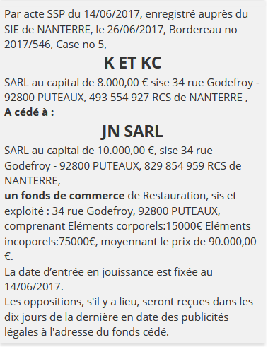 exemple annonce legale cession de fonds de commerce 2