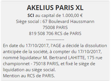 exemple annonce legale dissolution société 4