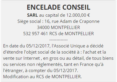 exemple annonce legale changement de l'objet social 3