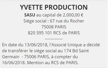 exemple annonce legale transfert siège social 4