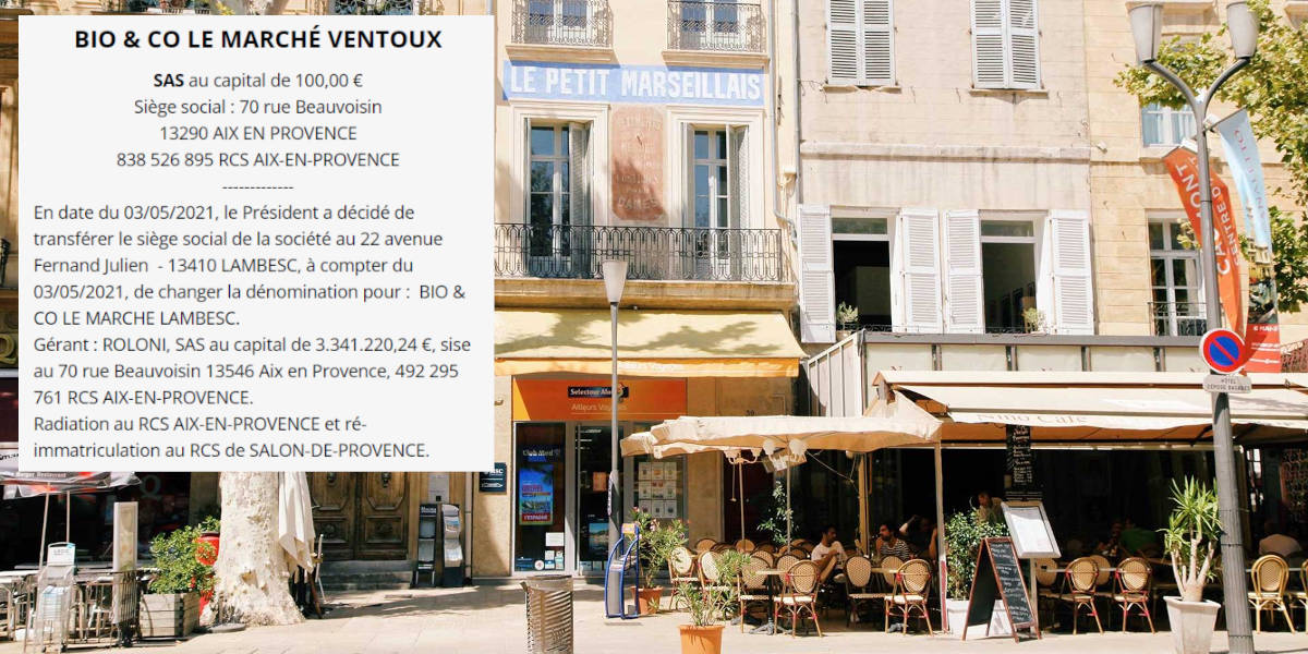 Annonce légale Aix-en-Provence